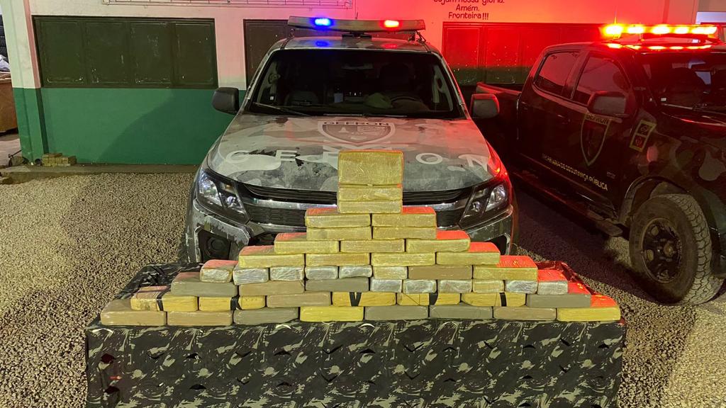 Gefron apreende 41 quilos de pasta base de cocaína em Mato Grosso