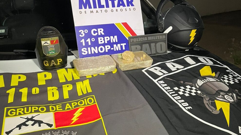 Pol Cia Apreende Droga Avaliada Em R Mil Em Sinop Suspeito