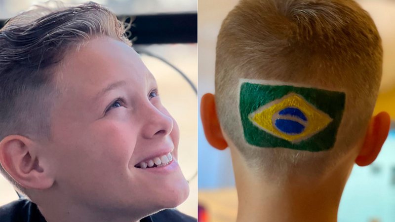 Filho De Neymar Pinta Bandeira Na Cabe A Para Ver O Jogo Do Brasil S