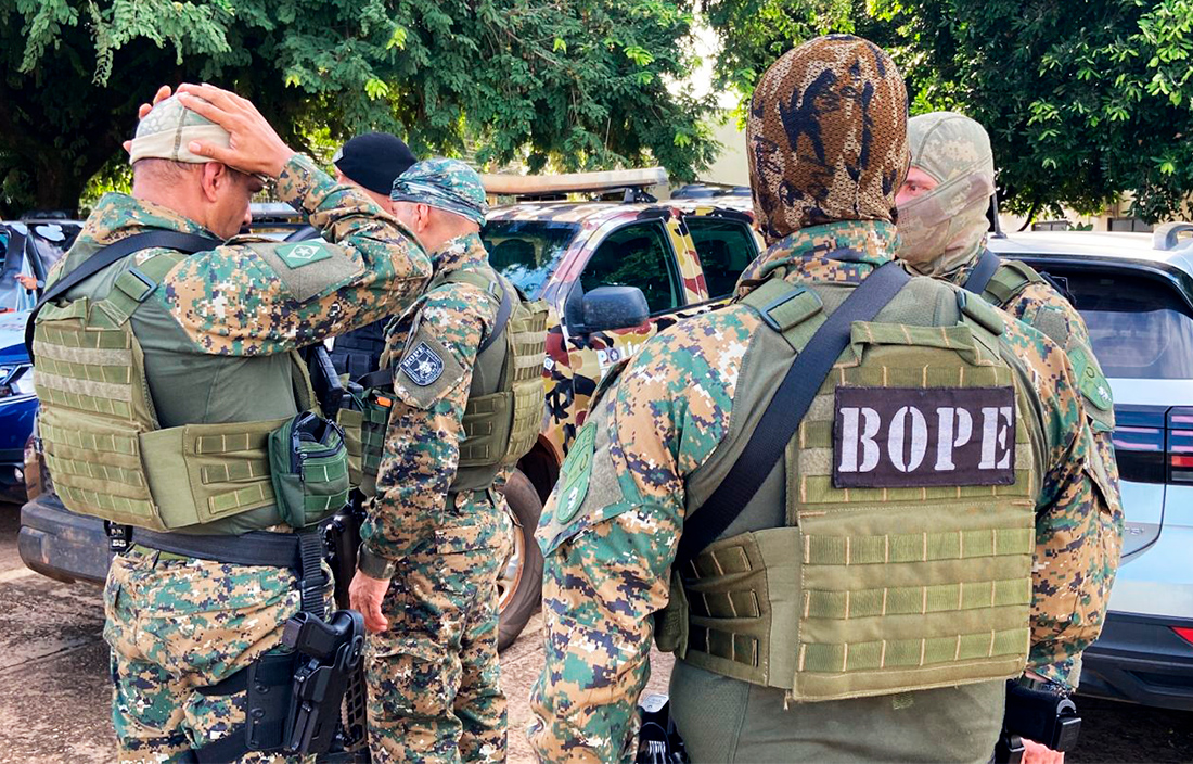 Três morrem em confronto o Bope em Mato Grosso 600 kg de drogas