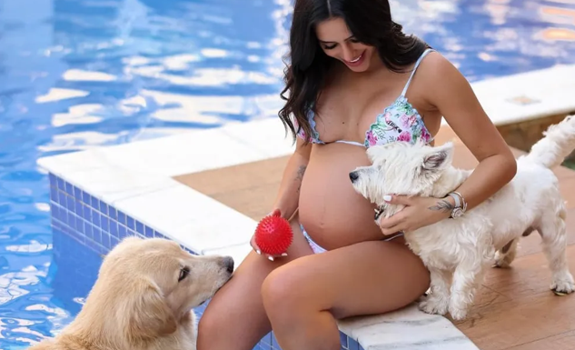 Bruna Biancardi Curte Dia De Sol Pets Em Piscina S Not Cias