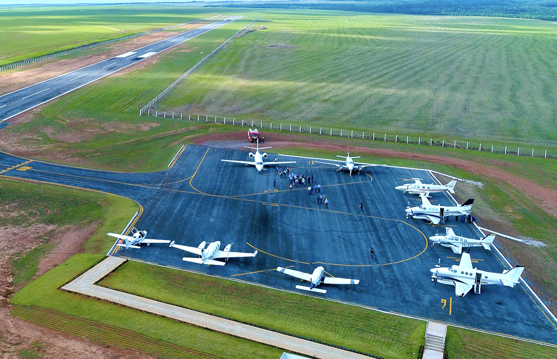 Secretaria de Obras faz um Check-UP no aeroporto de Colniza