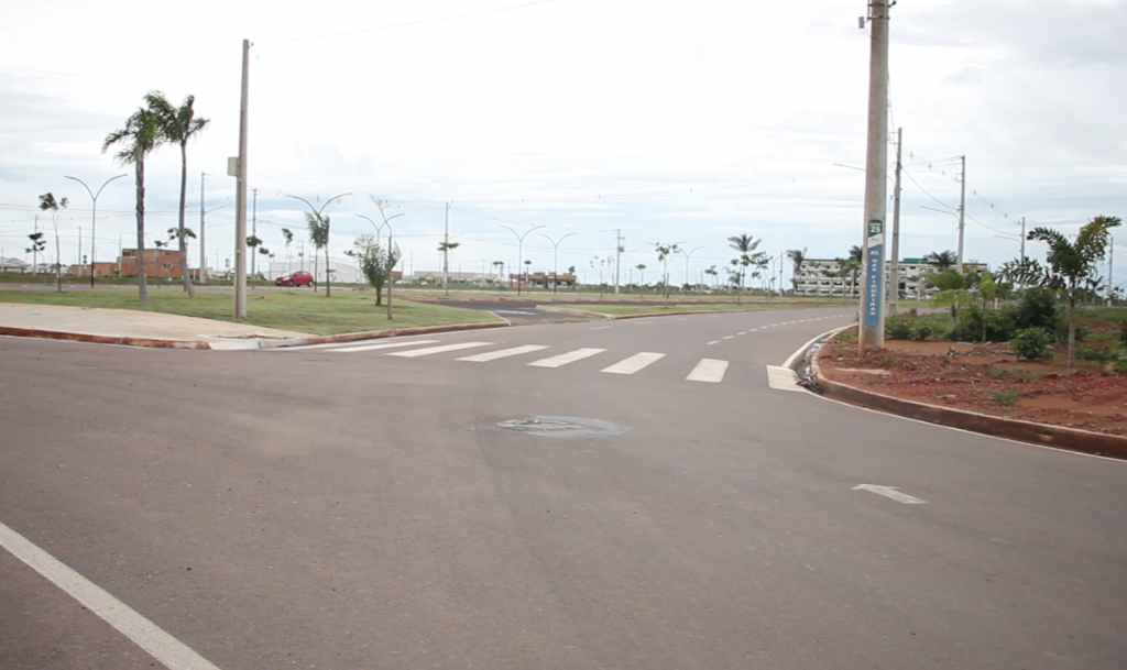 Sinop asfaltado novo trecho da avenida das Figueiras de acesso a