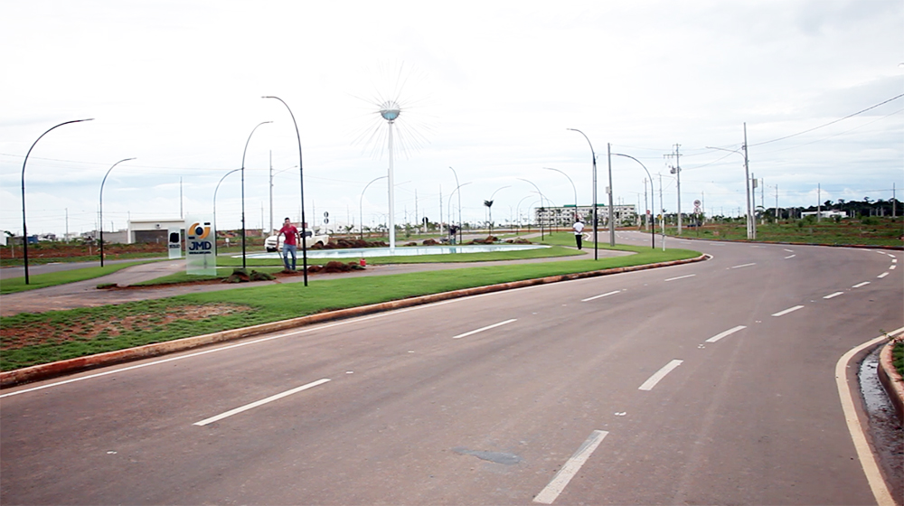 Sinop asfaltado novo trecho da avenida das Figueiras de acesso a